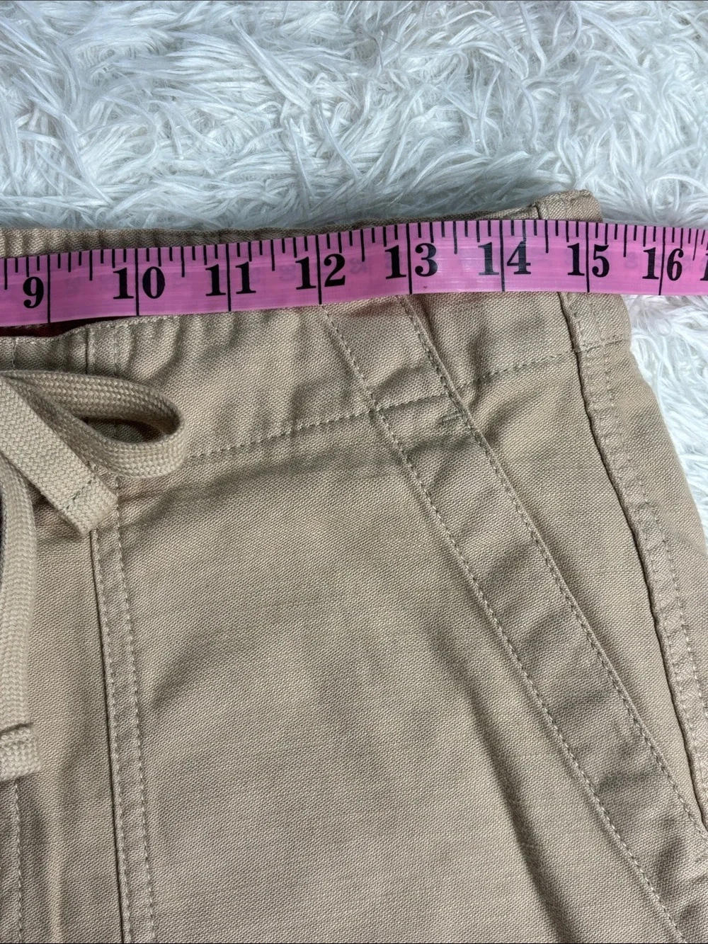 J. Crew Tan 100% Cotton Straight Leg Cropped Pants